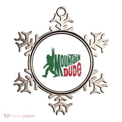 Mountain Dude Funny Bigfoot Sasquatch Hiking Gift Ornament