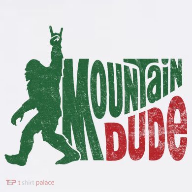 Mountain Dude Funny Bigfoot Sasquatch Hiking Gift Ornament