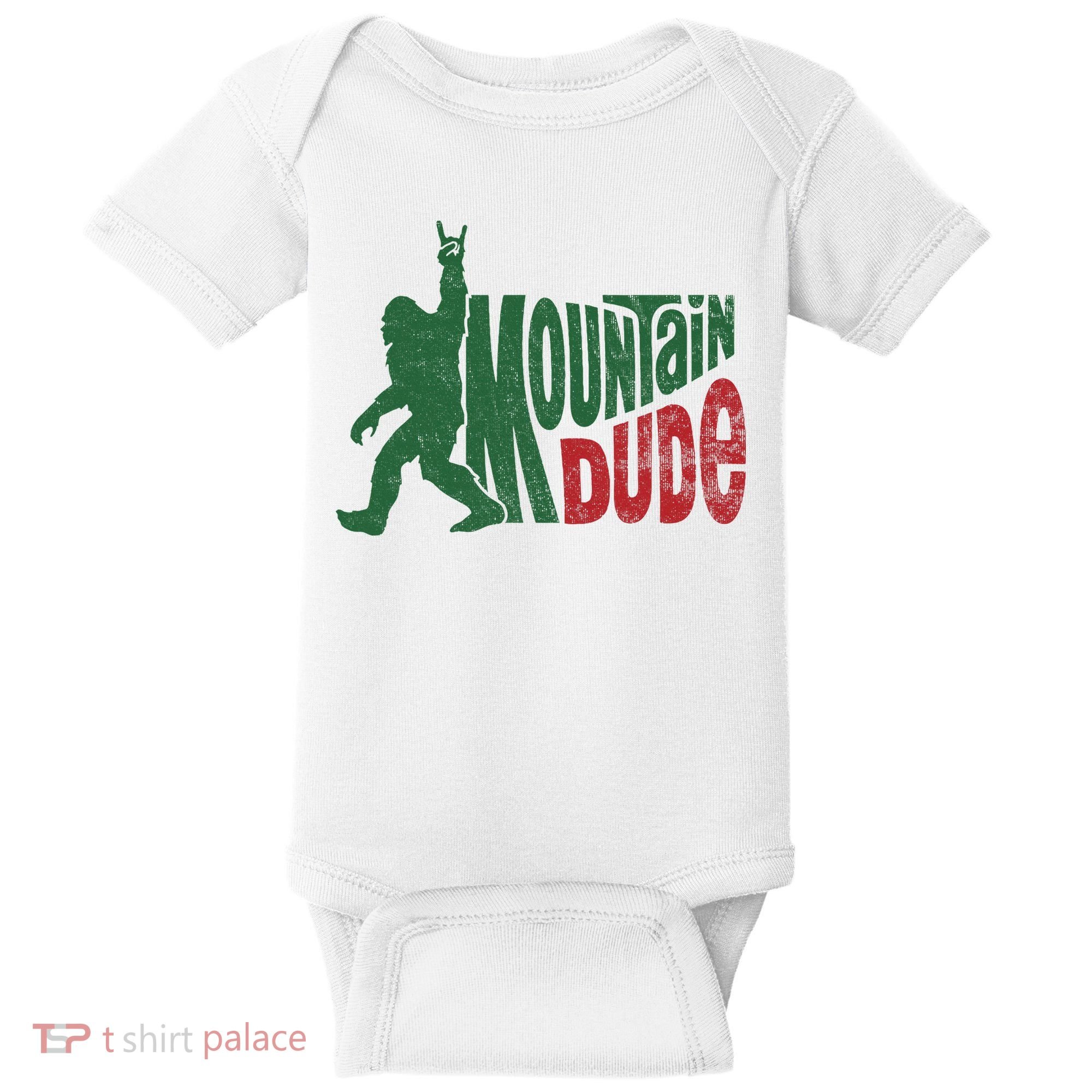 Mountain Dude Funny Bigfoot Sasquatch Hiking Gift Baby Bodysuit