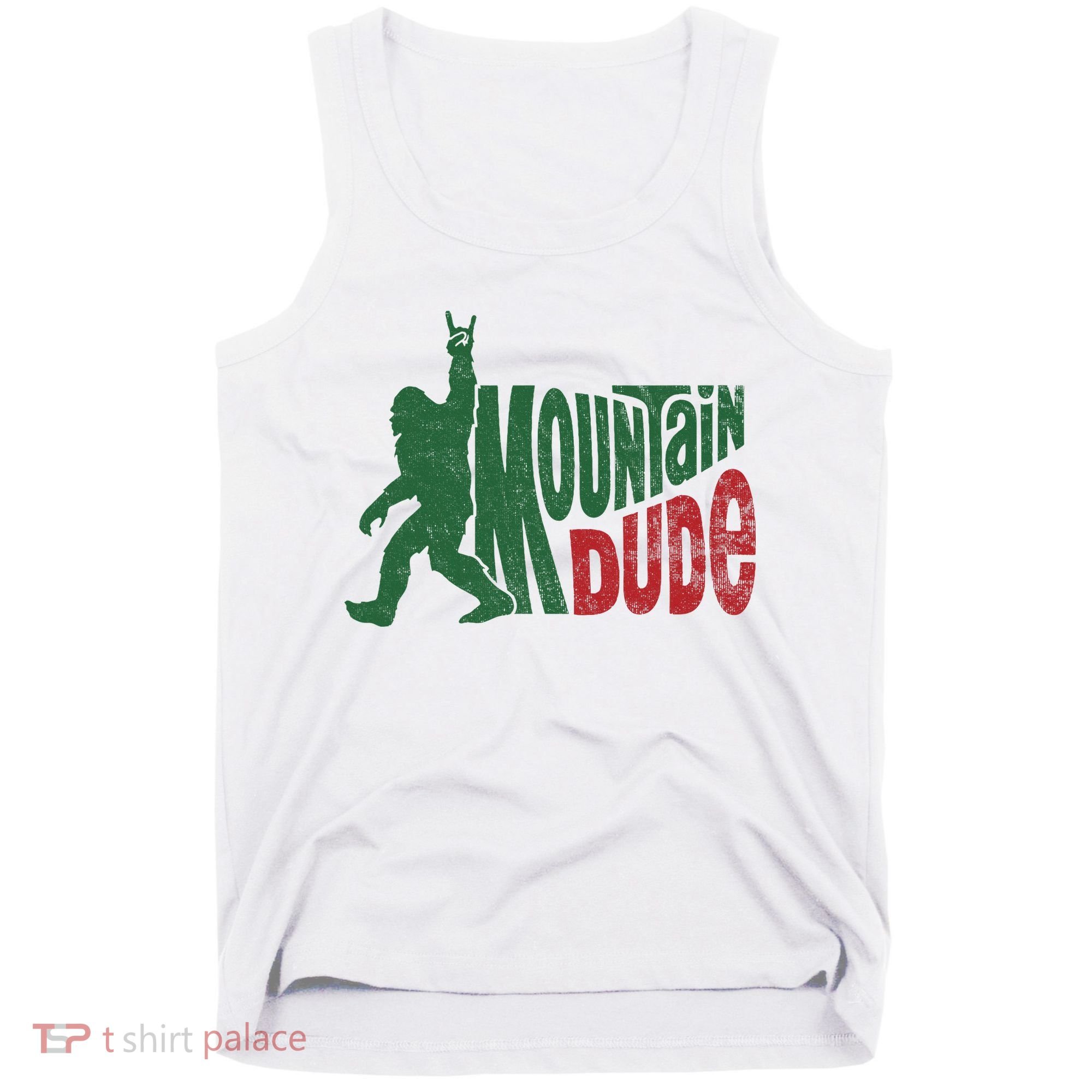 Mountain Dude Funny Bigfoot Sasquatch Hiking Gift Tank Top