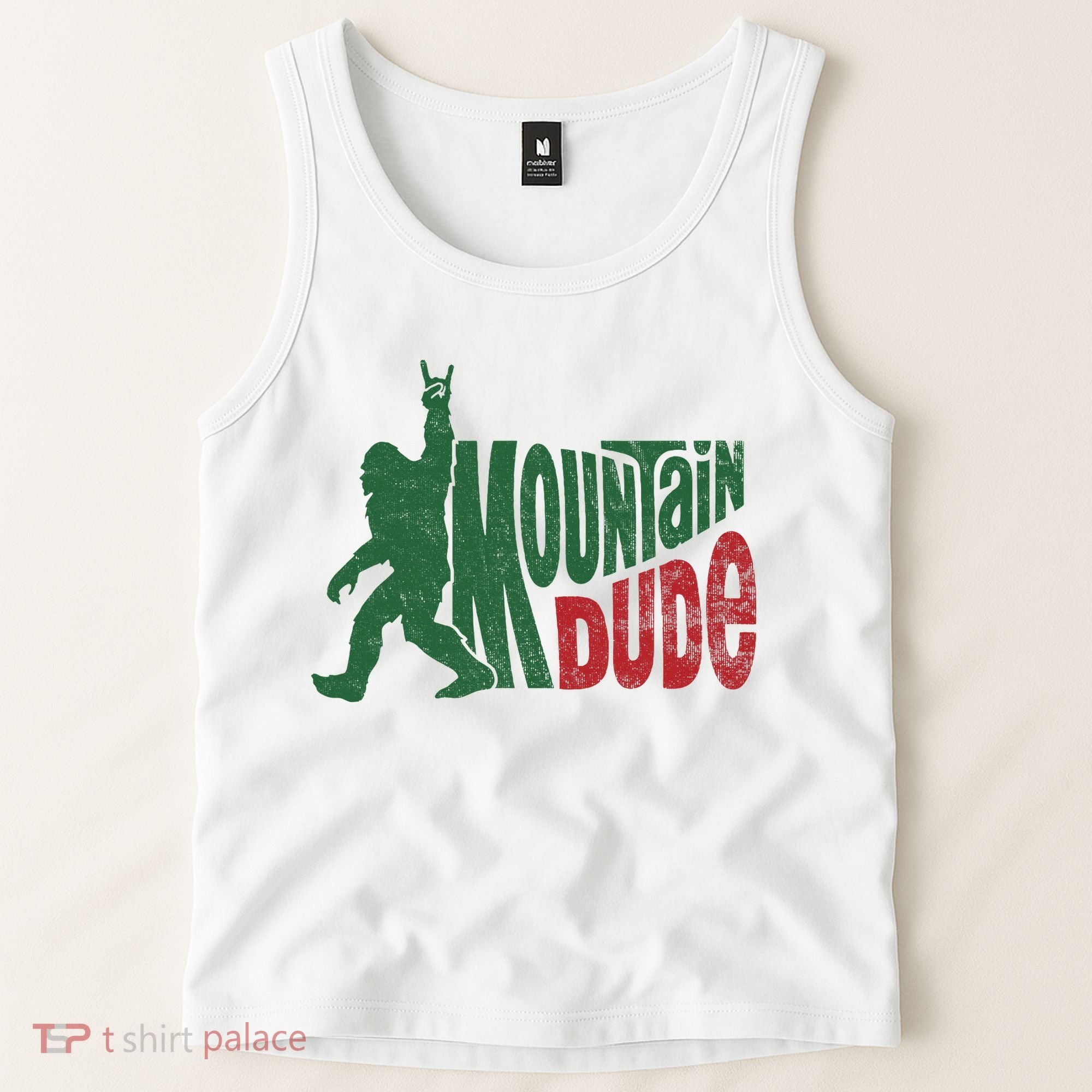 Mountain Dude Funny Bigfoot Sasquatch Hiking Gift Tank Top