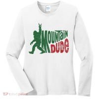 Mountain Dude Funny Bigfoot Sasquatch Hiking Gift Women's Long Sleeve Shirt thumb 0