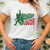 Mountain Dude Funny Bigfoot Sasquatch Hiking Gift Women's T-Shirt thumb 2