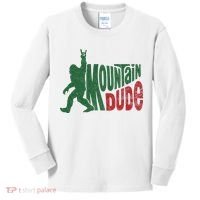 Mountain Dude Funny Bigfoot Sasquatch Hiking Gift Kids Long Sleeve Shirt thumb 0