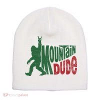 Mountain Dude Funny Bigfoot Sasquatch Hiking Gift Short Acrylic Beanie thumb 0