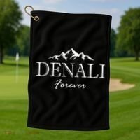 Mount Denali Forever National Park Alaska  Golf Towel thumb 1