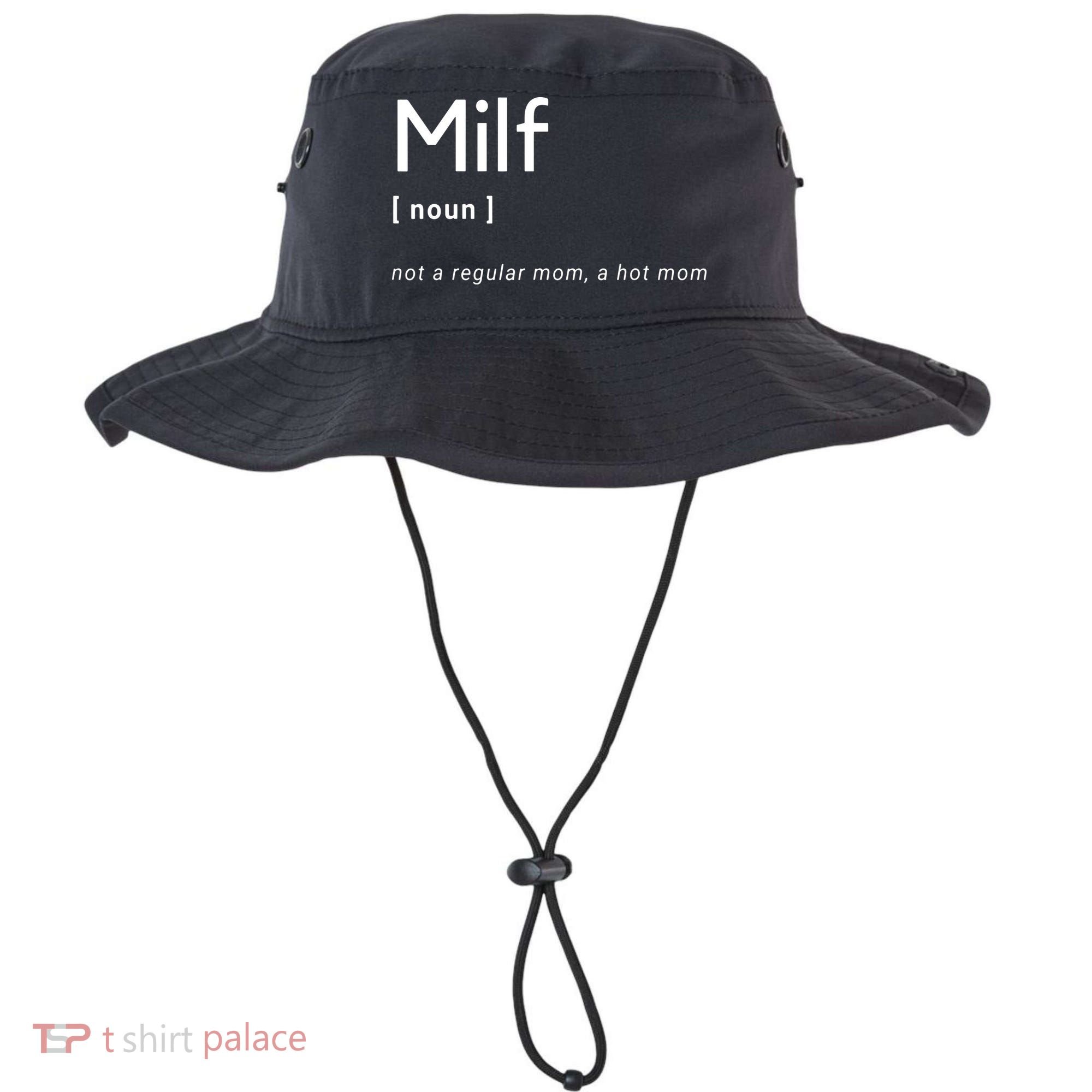 Milf Definition Fit Hot Mom Milf For Mother's Day Funny Bucket Hat