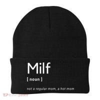 Milf Definition Fit Hot Mom Milf For Mother's Day Funny Beanie thumb 0