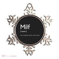 Milf Definition Fit Hot Mom Milf For Mother's Day Funny Ornament thumb 0