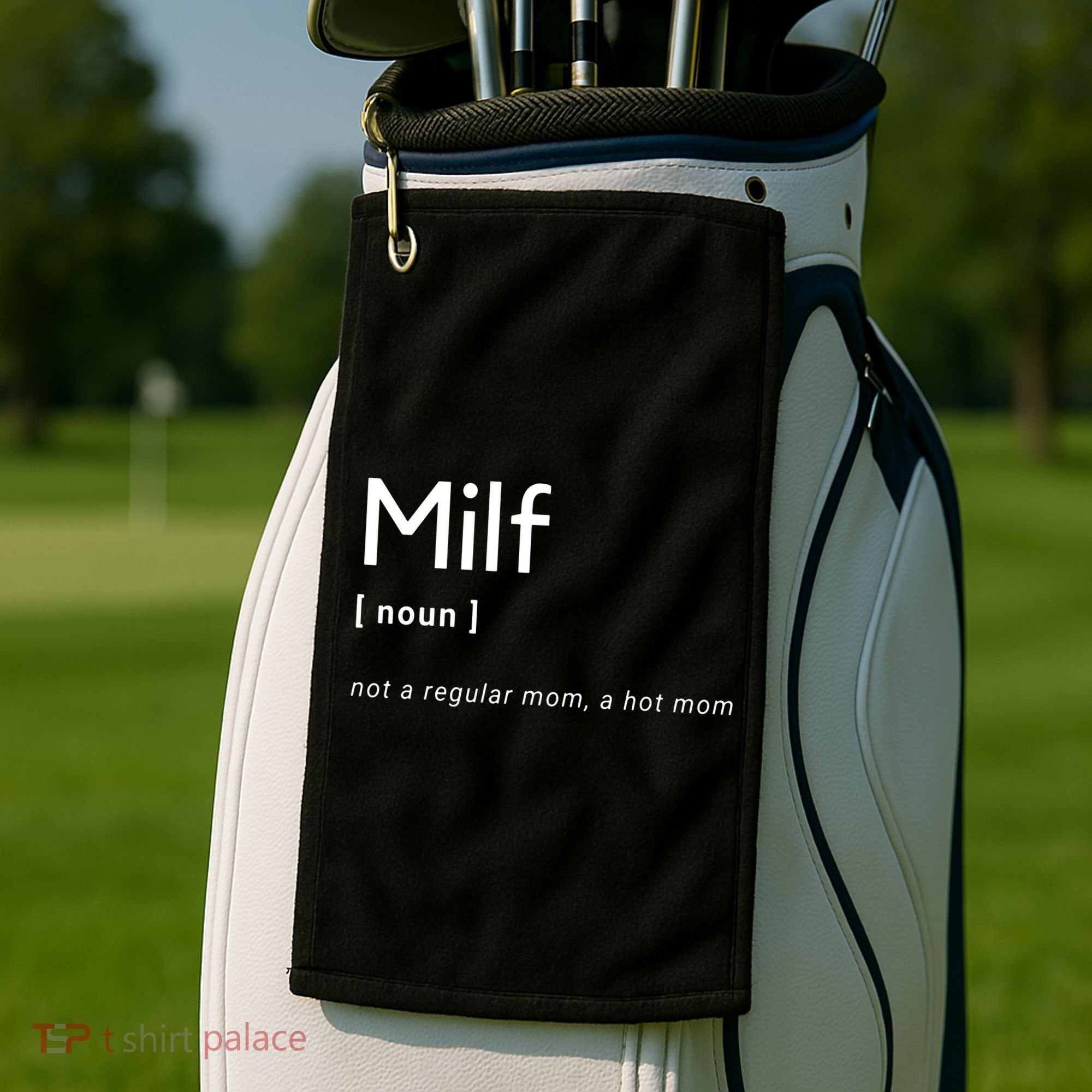 Milf Definition Fit Hot Mom Milf For Mother's Day Funny Golf Towel