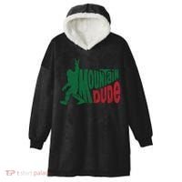 Mountain Dude Funny Bigfoot Hooded Wearable Blanket thumb 0