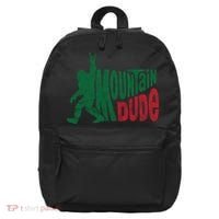 Mountain Dude Funny Bigfoot 16 in Basic Backpack thumb 0