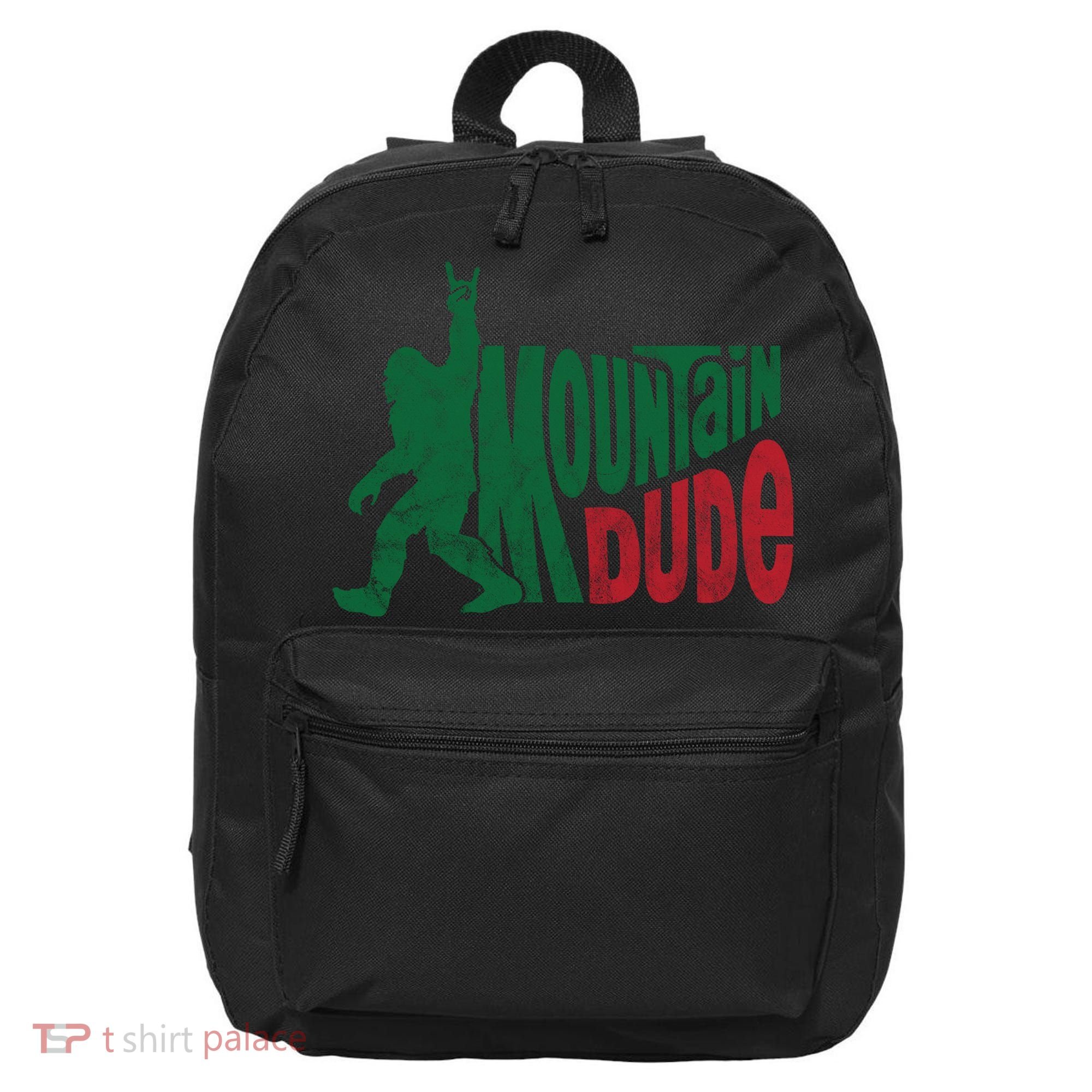Mountain Dude Funny Bigfoot 16 in Basic Backpack