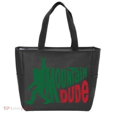 Mountain Dude Funny Bigfoot Tote Bag