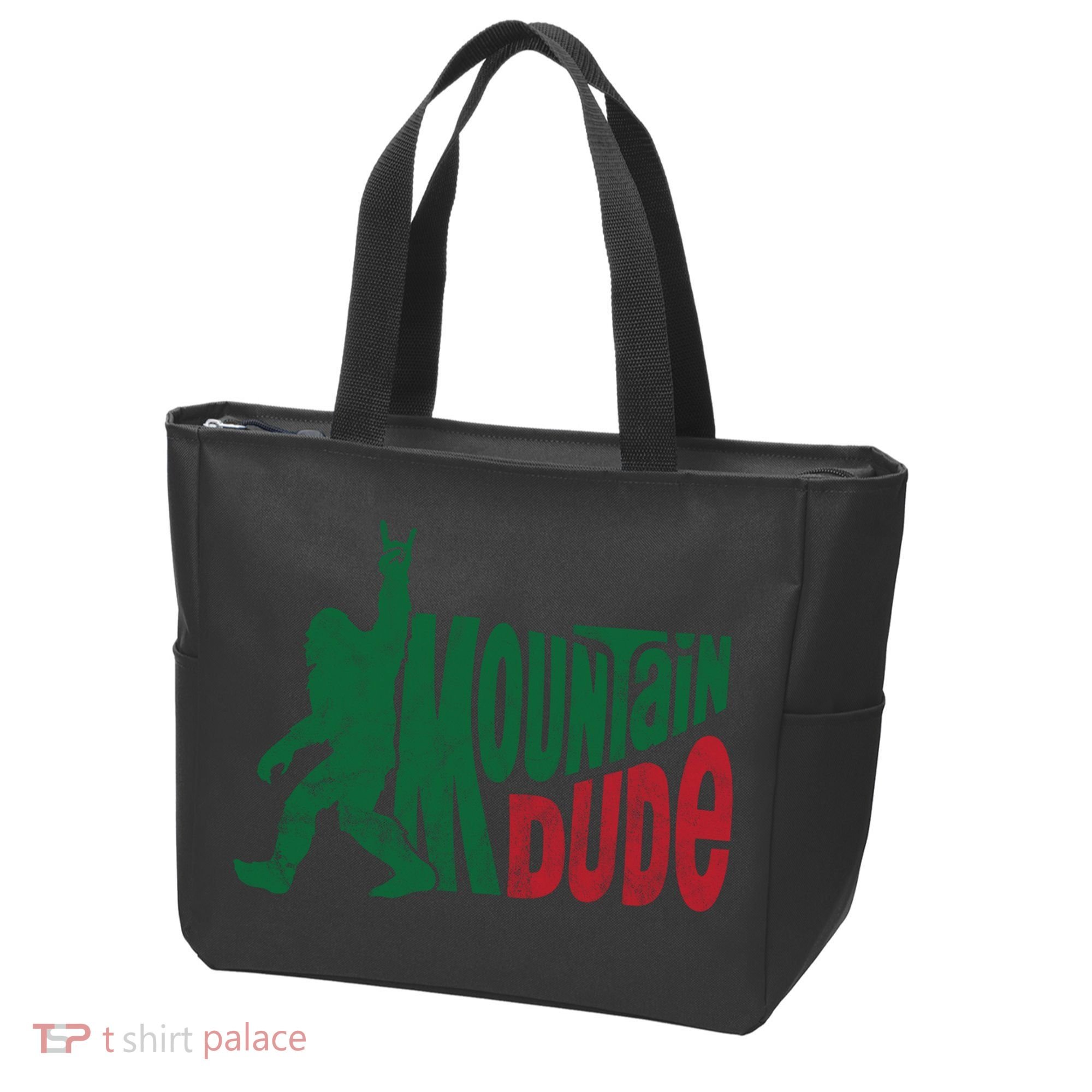Mountain Dude Funny Bigfoot Tote Bag