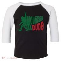 Mountain Dude Funny Bigfoot Toddler Fine Jersey T-Shirt thumb 0