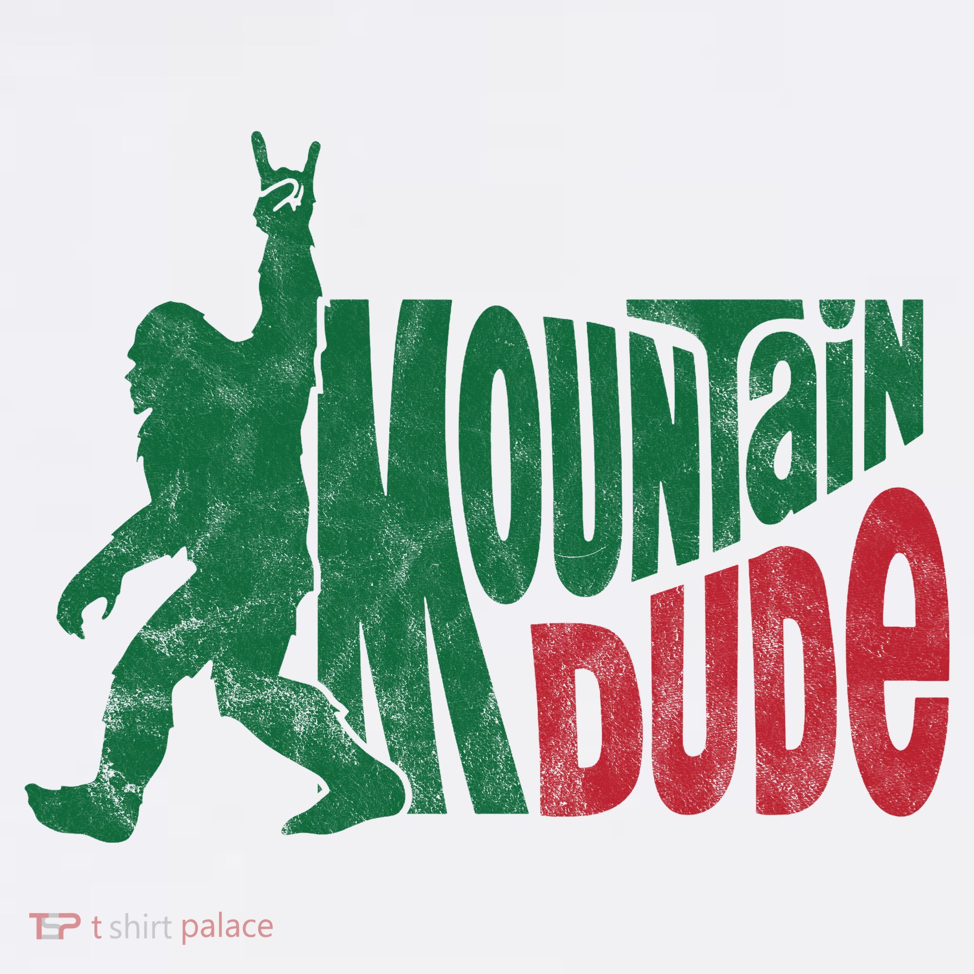 Mountain Dude Funny Bigfoot USA-Made Doggie Bandana