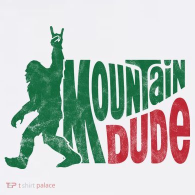Mountain Dude Funny Bigfoot Long Sleeve Shirt
