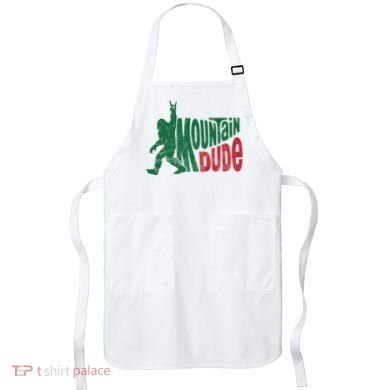 Mountain Dude Funny Bigfoot Apron