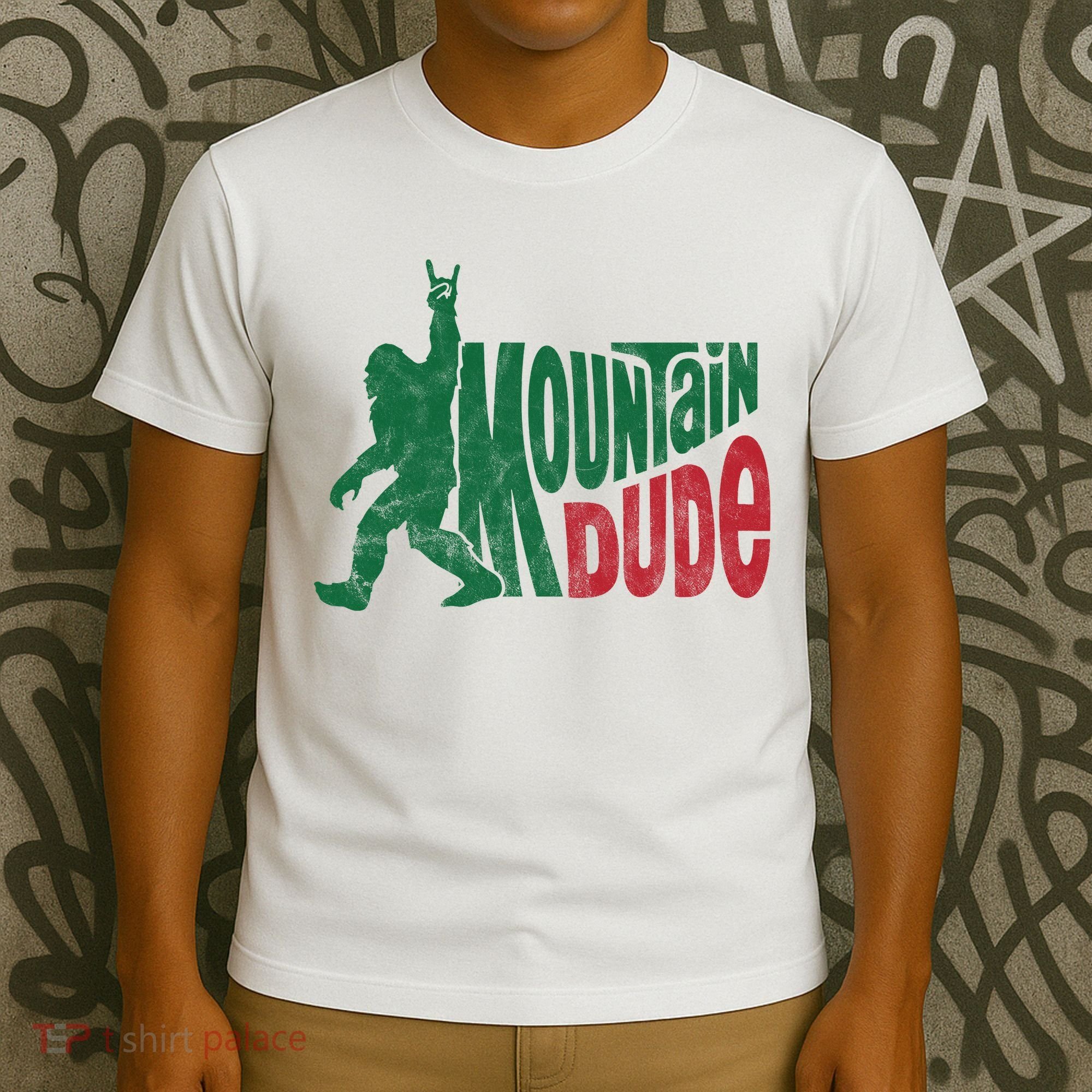 Mountain Dude Funny Bigfoot T-Shirt