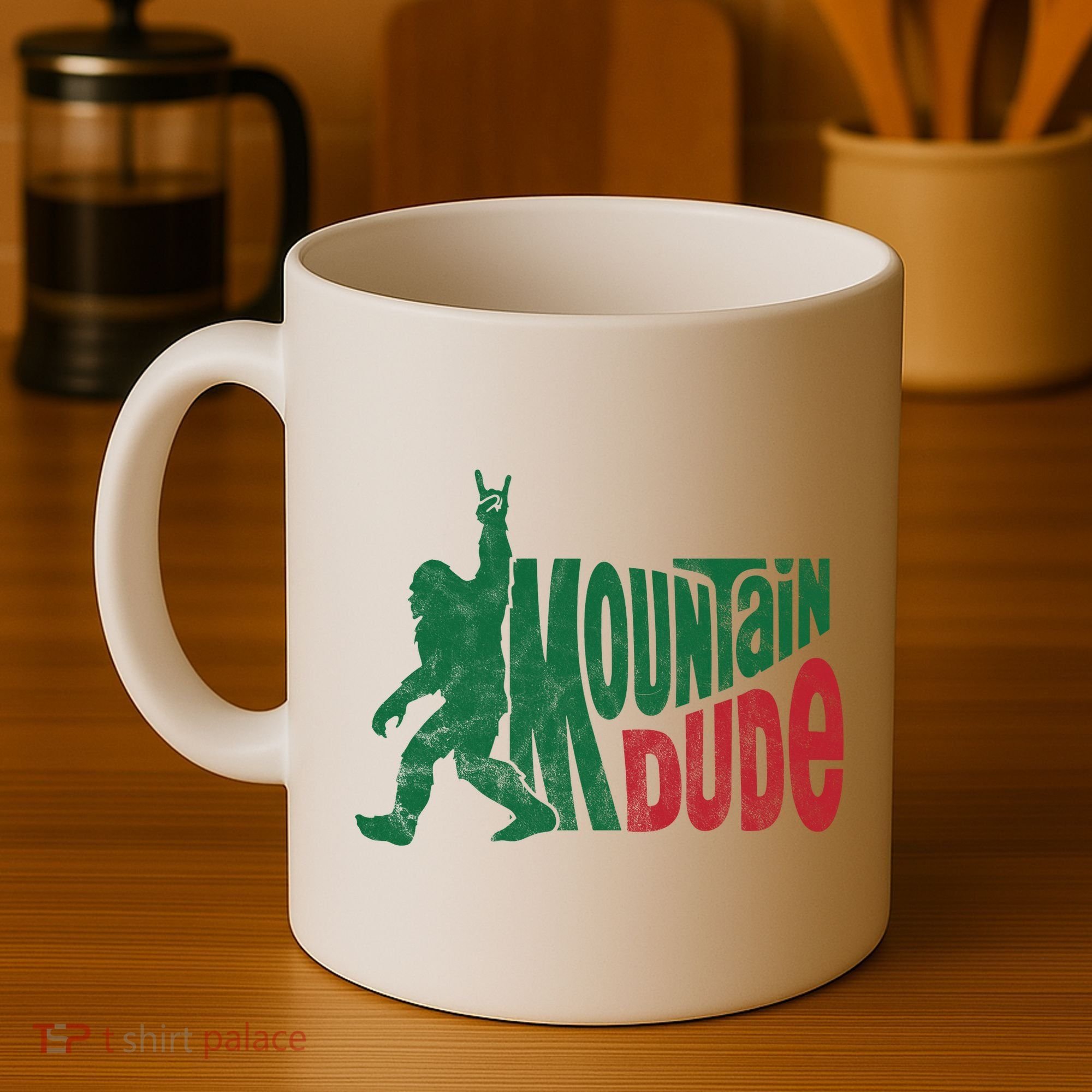 Mountain Dude Funny Bigfoot Coffee Mug