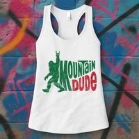 Mountain Dude Funny Bigfoot Women's Tank Top thumb 3