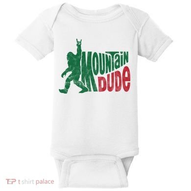 Mountain Dude Funny Bigfoot Baby Bodysuit