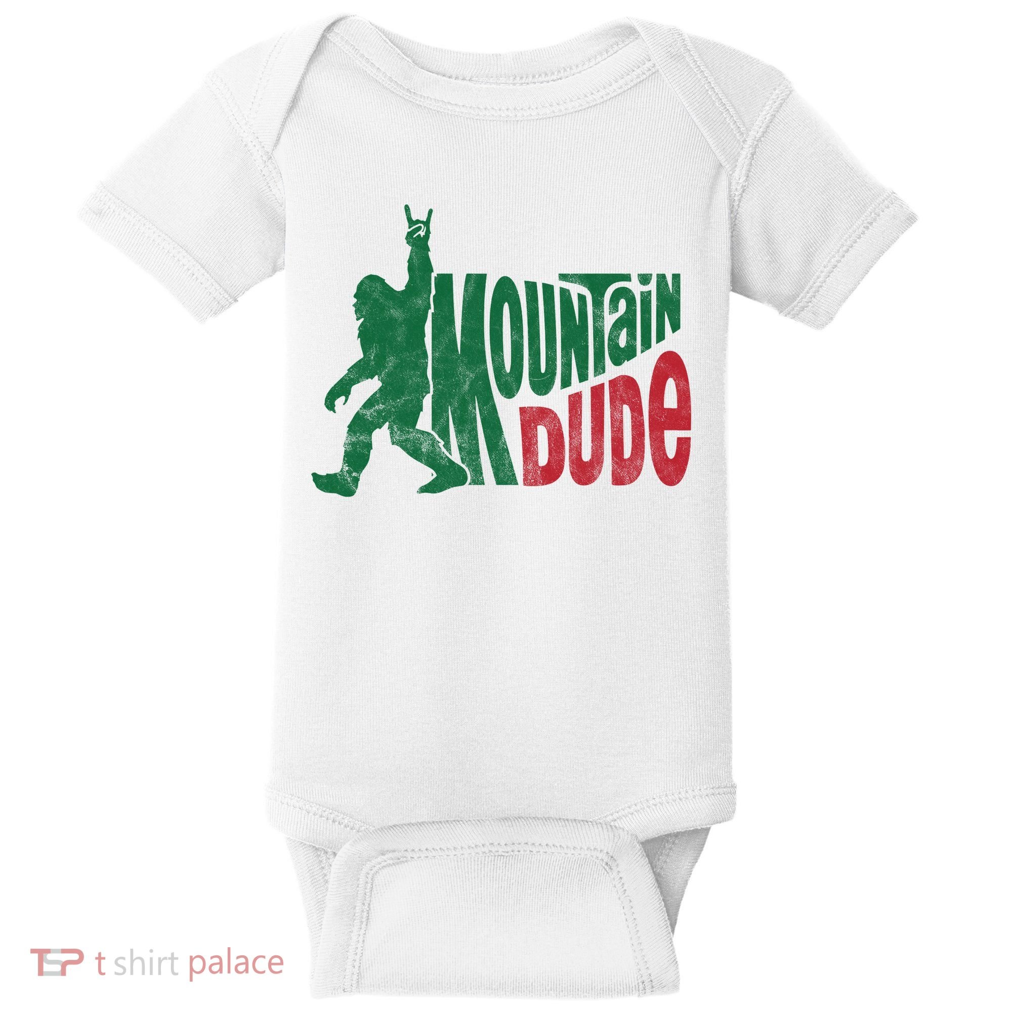 Mountain Dude Funny Bigfoot Baby Bodysuit