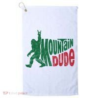 Mountain Dude Funny Bigfoot Golf Towel thumb 0
