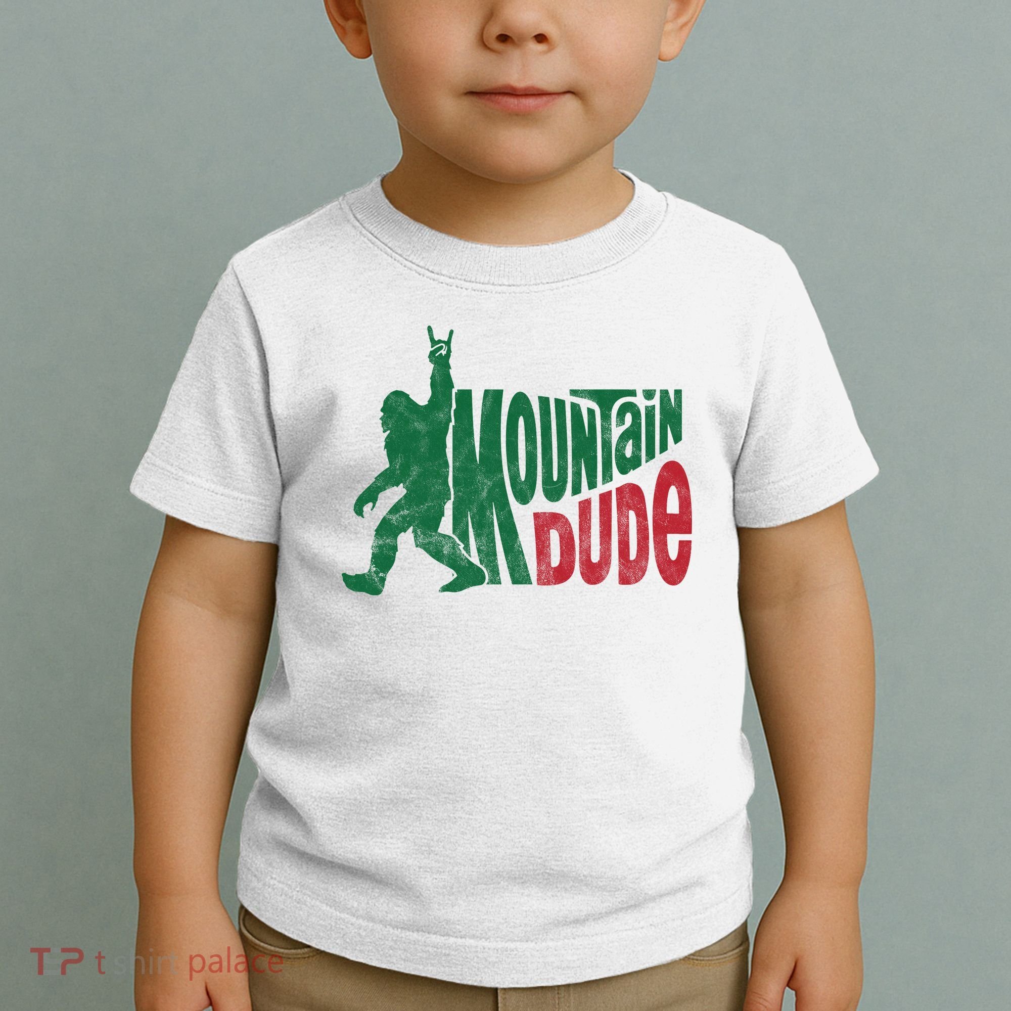 Mountain Dude Funny Bigfoot Toddler T-Shirt