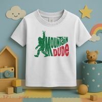 Mountain Dude Funny Bigfoot Toddler T-Shirt thumb 3