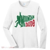 Mountain Dude Funny Bigfoot Women's Long Sleeve Shirt thumb 0