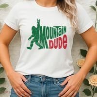 Mountain Dude Funny Bigfoot Women's T-Shirt thumb 2