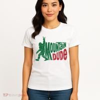 Mountain Dude Funny Bigfoot Women's T-Shirt thumb 4
