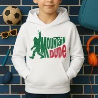 Mountain Dude Funny Bigfoot Kids Hoodie thumb 2