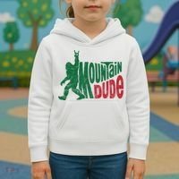 Mountain Dude Funny Bigfoot Kids Hoodie thumb 3