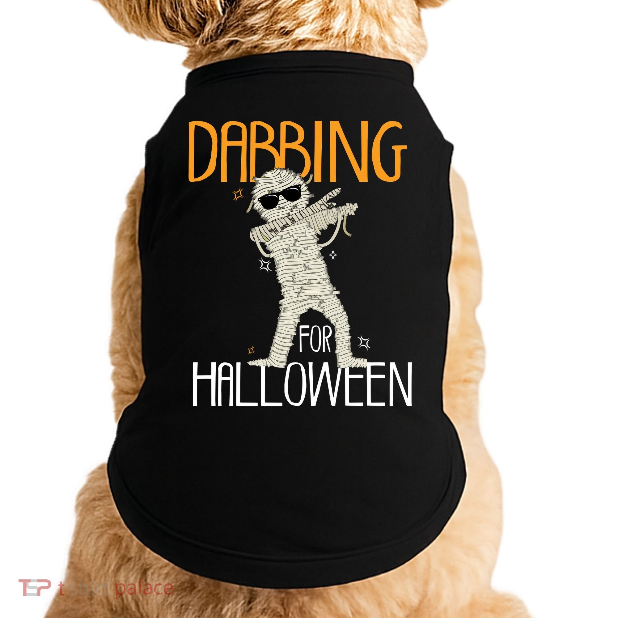 Mummy Dabbing For Halloween Doggie Tank