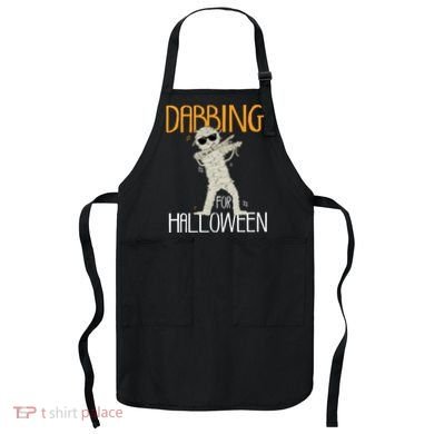 Mummy Dabbing For Halloween Apron