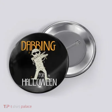 Mummy Dabbing For Halloween Button