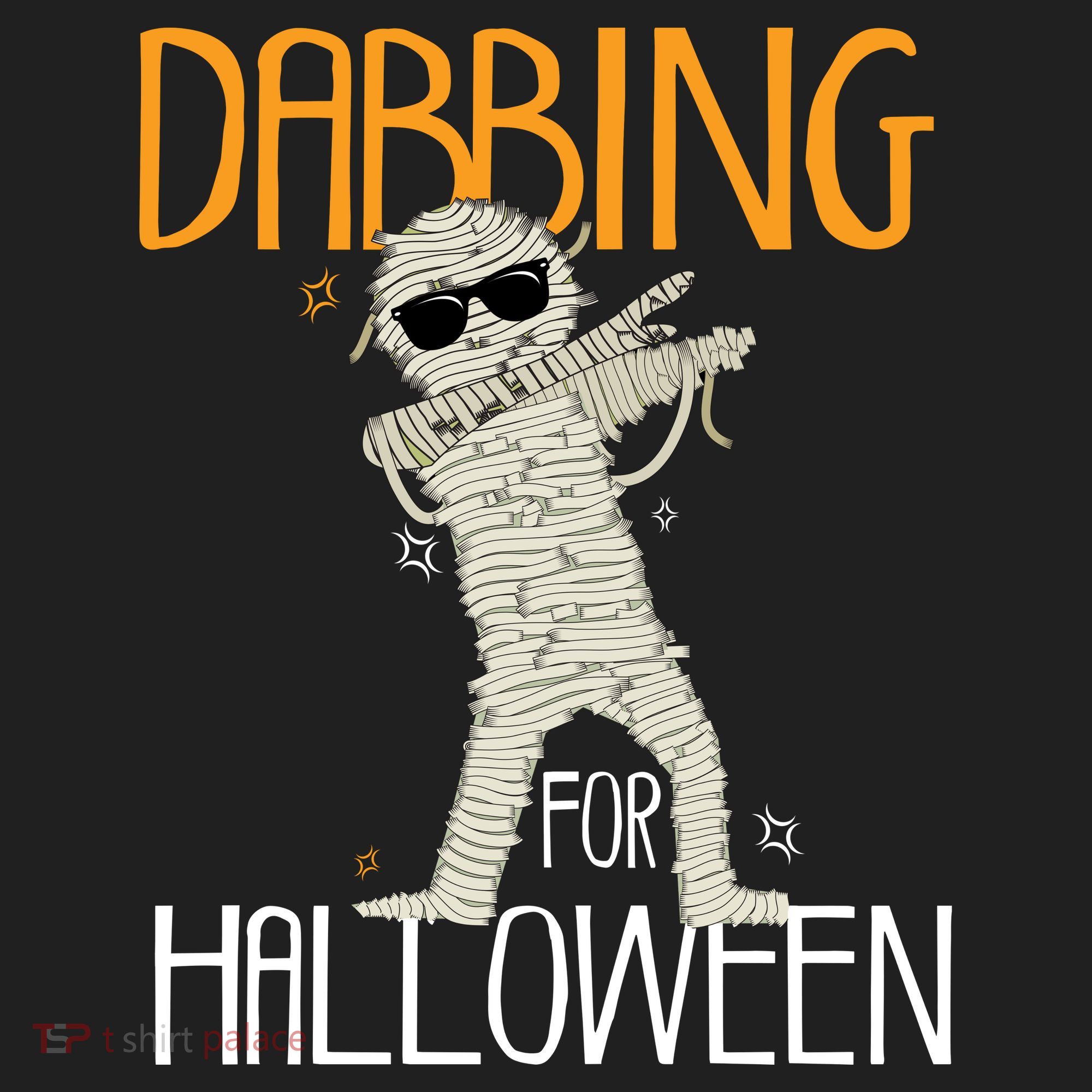 Mummy Dabbing For Halloween Hat
