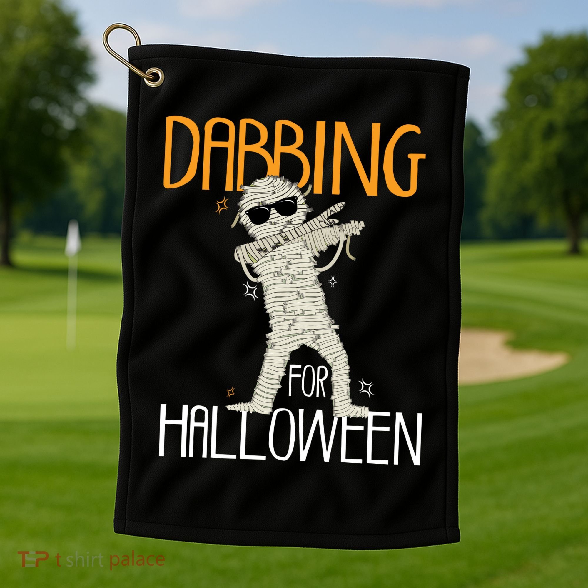 Mummy Dabbing For Halloween Golf Towel
