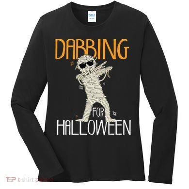 Mummy Dabbing For Halloween Women's Long Sleeve Shirt