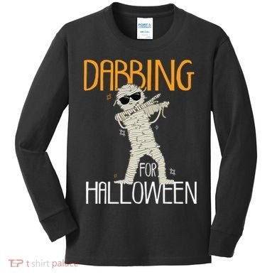 Mummy Dabbing For Halloween Kids Long Sleeve Shirt