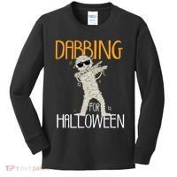 Mummy Dabbing For Halloween Kids Long Sleeve Shirt thumb 0