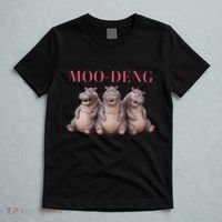 Moo Deng Funny Hippo Pygmy Hippopotamu T-Shirt thumb 5