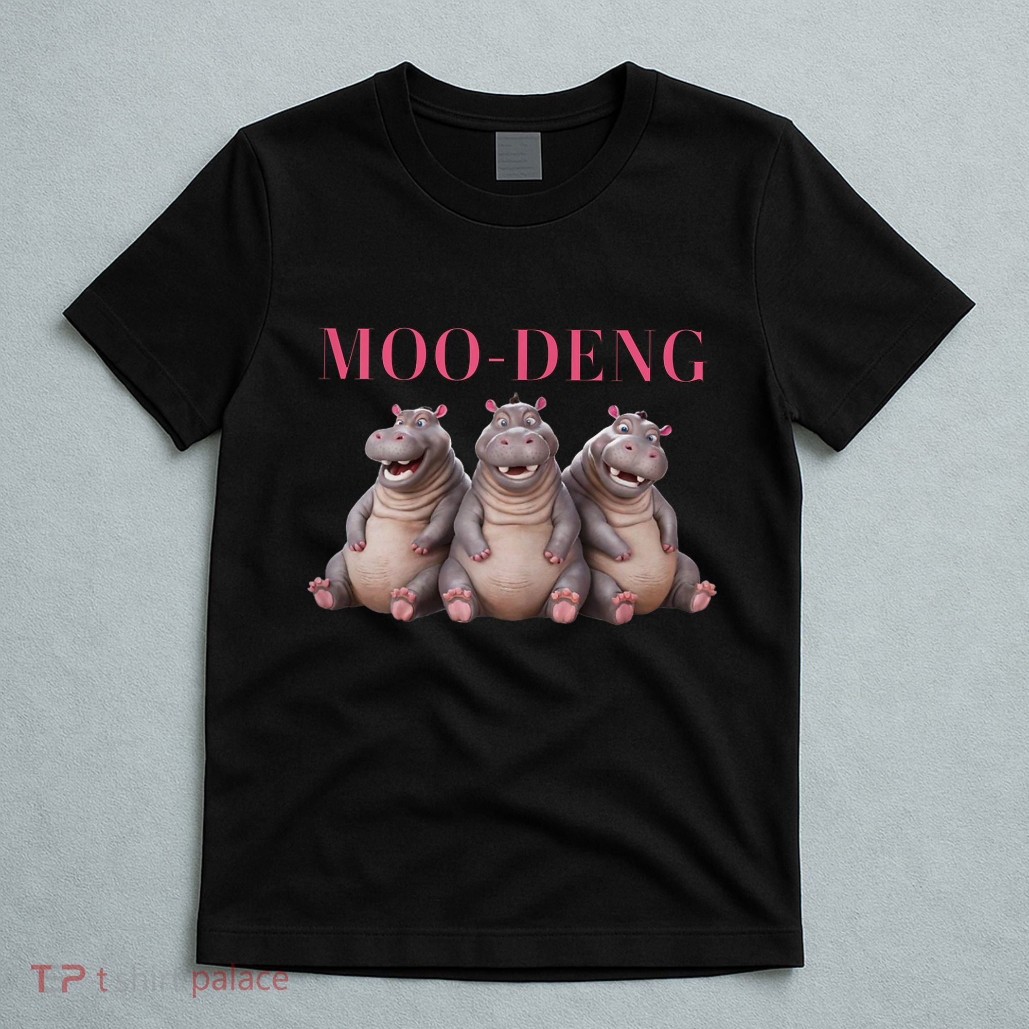 Moo Deng Funny Hippo Pygmy Hippopotamu T-Shirt