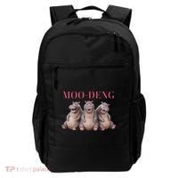 Moo Deng Funny Hippo Pygmy Hippopotamu Backpack thumb 0
