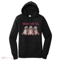 Moo Deng Funny Hippo Pygmy Hippopotamu Women's Hoodie thumb 0