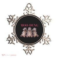 Moo Deng Funny Hippo Pygmy Hippopotamu Ornament thumb 0