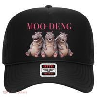 Moo Deng Funny Hippo Pygmy Hippopotamu Hat thumb 0